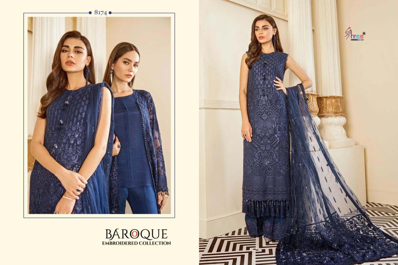Shree Fab baroque classic trendy look Embroidered Salwar suits