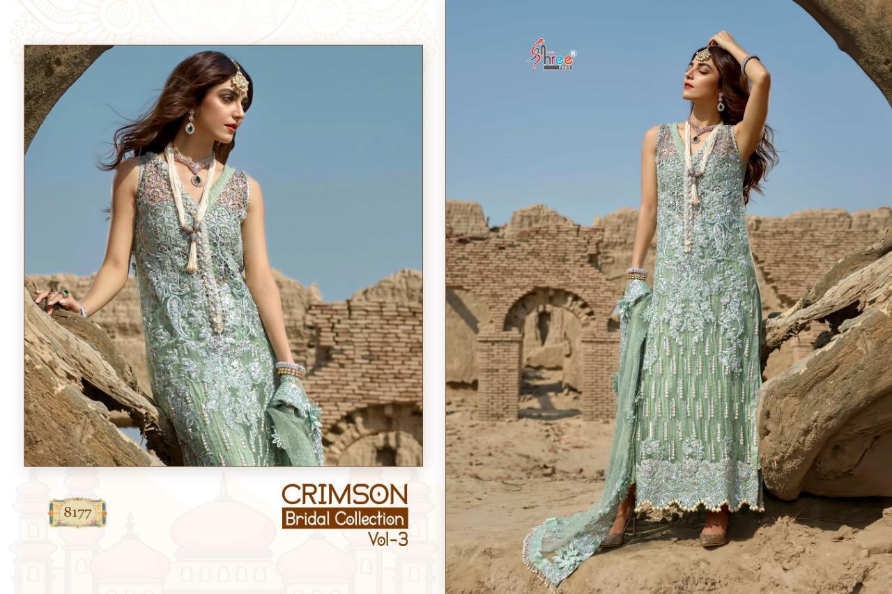 Shree Fab crimson Vol-3 stunning look beautifully designed bridal collection Salwar suits