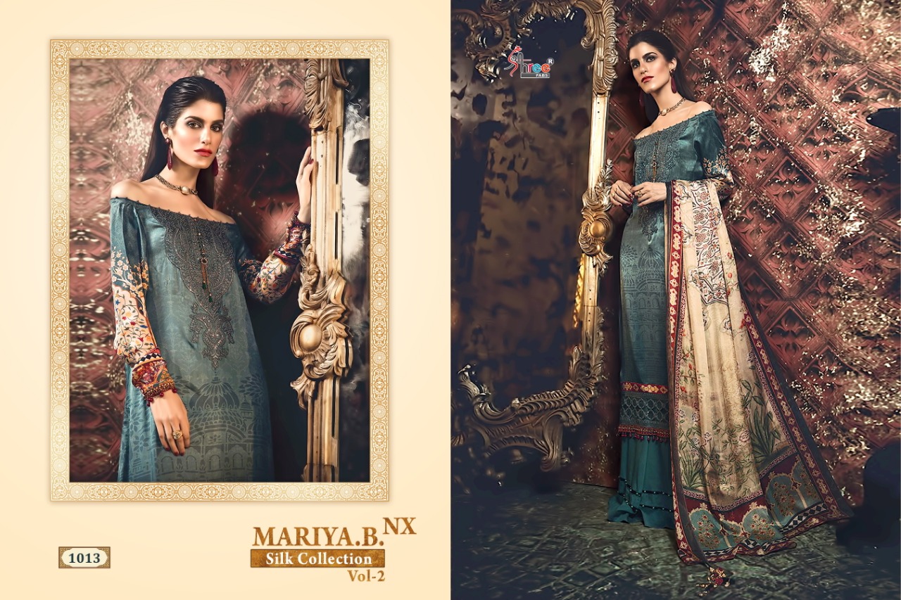 Shree Fab Maria b nx Silk vol-2 elegant look beautiful Salwar suits