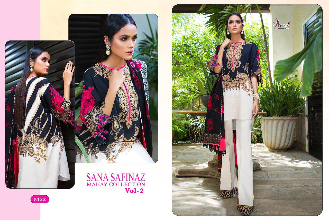 Shree Fab Sana safinaz mahay collection vol-2 stunning look attractive Cotton Dupatta Salwar suits