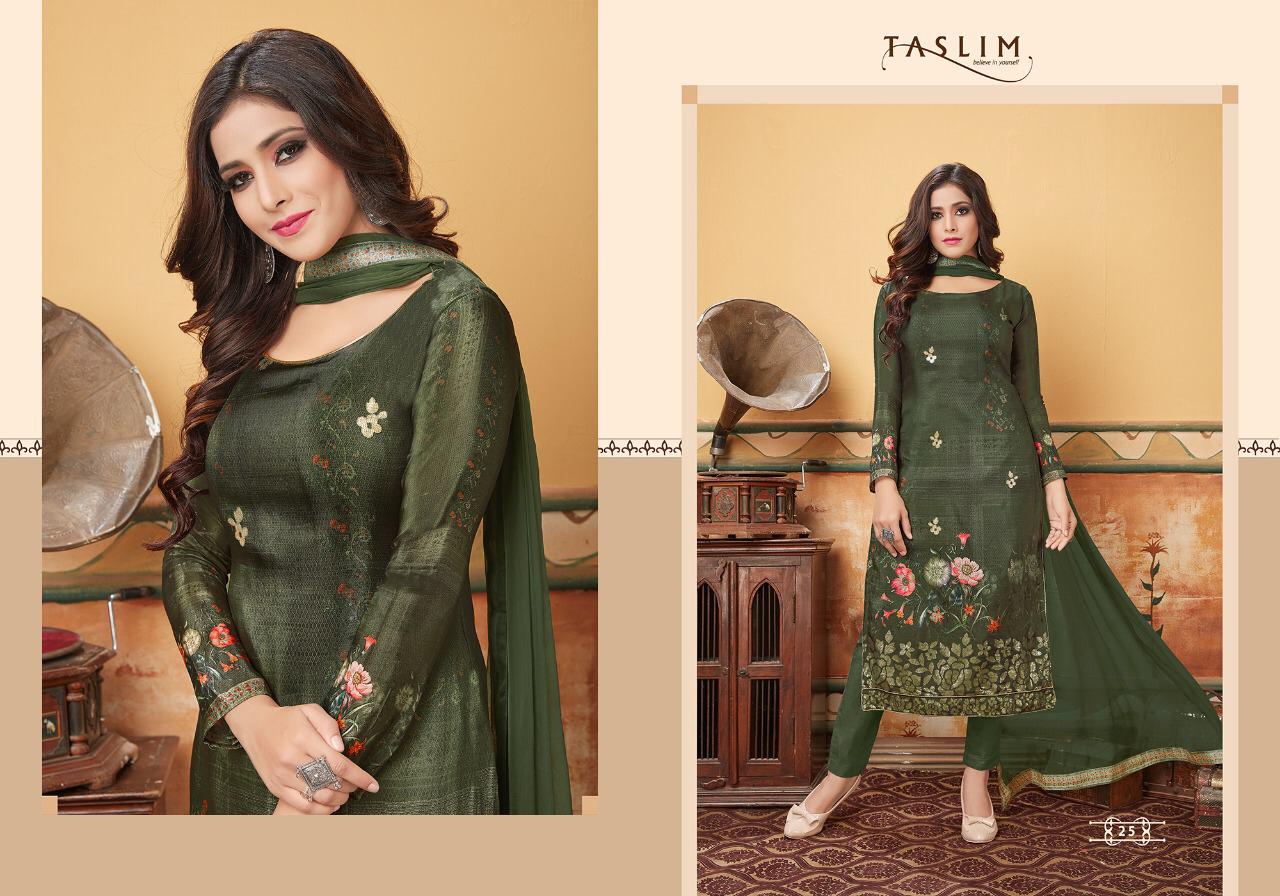 Taslim samiyana attractive and sophisticated Beautifully Designed Salwar suits