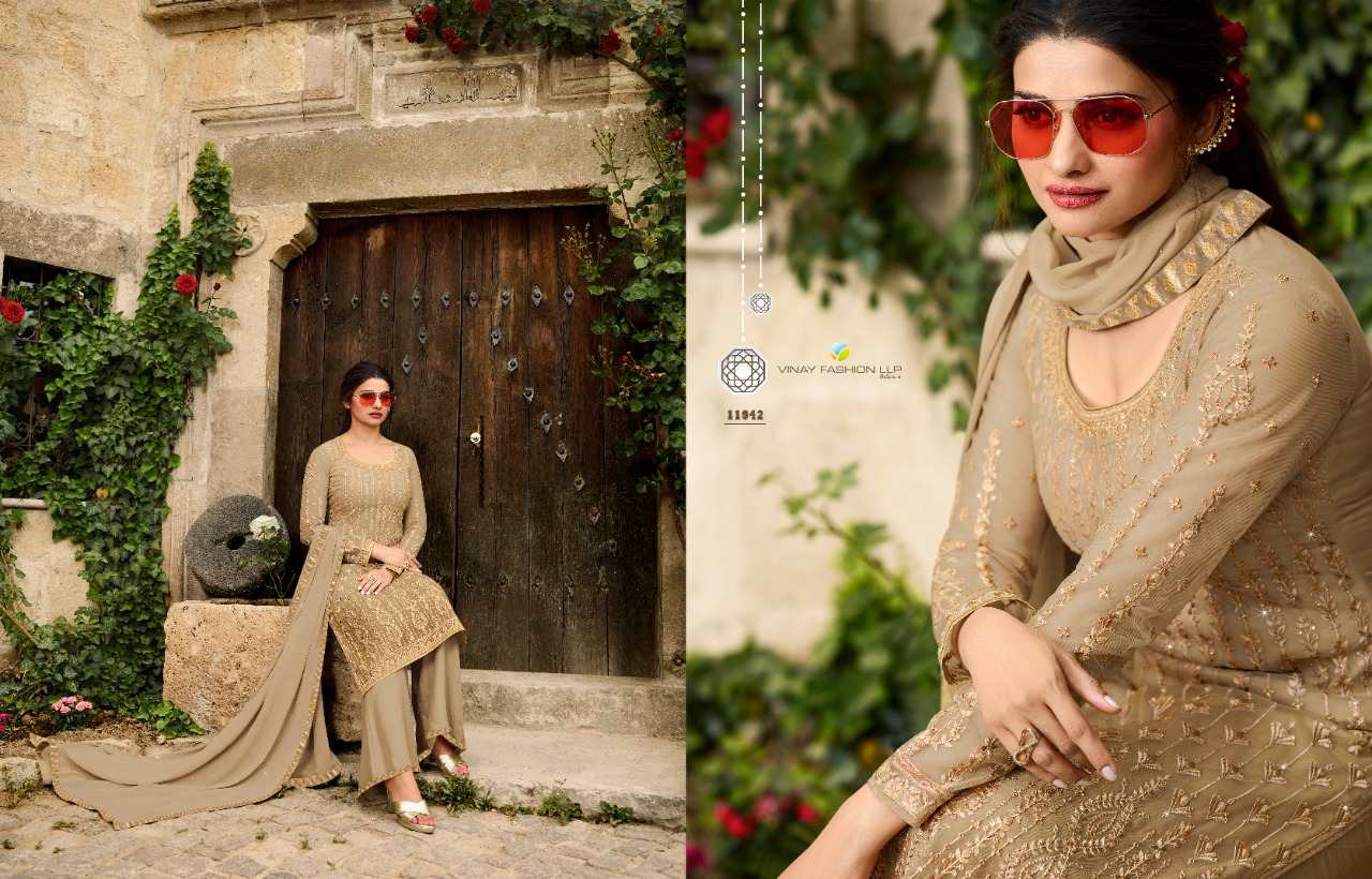 Vinay Fashion dulhan astonishing style classic trendy look beautifull Salwar suits