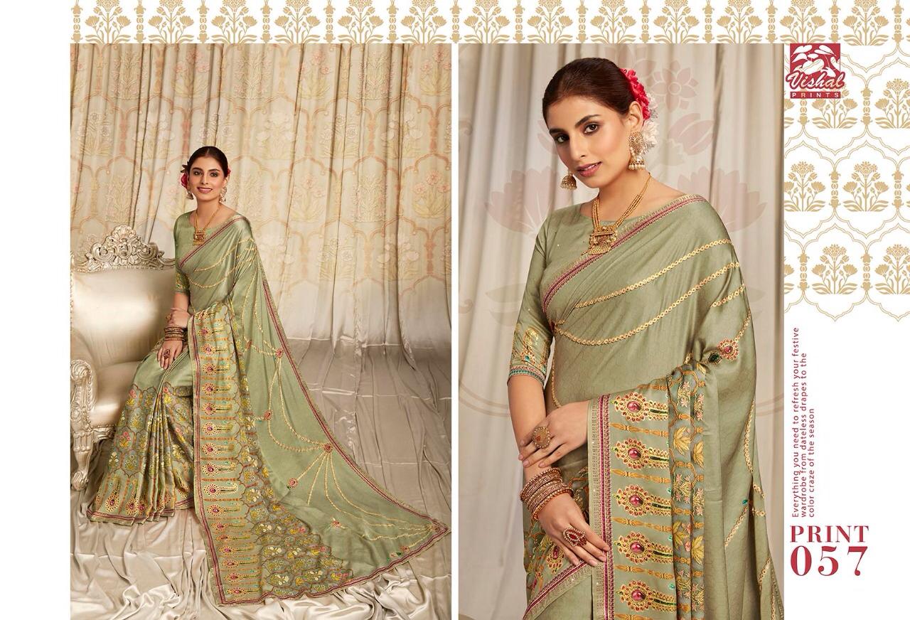 Vishal rahnee Astonishing Style beautifully Designed sarees