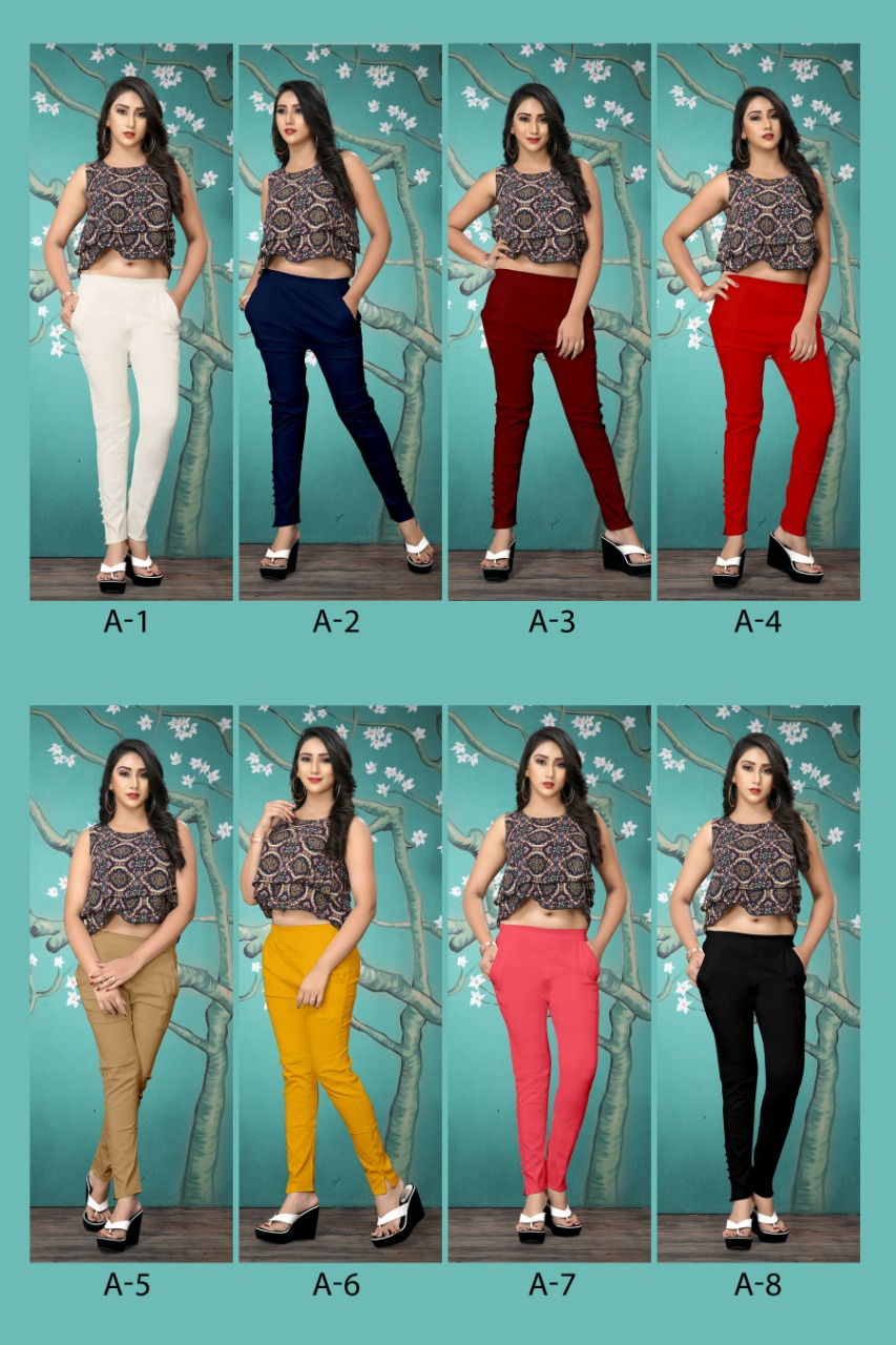 Vrunda Tex lady pants a new and classy Trendy fits stretchable pants