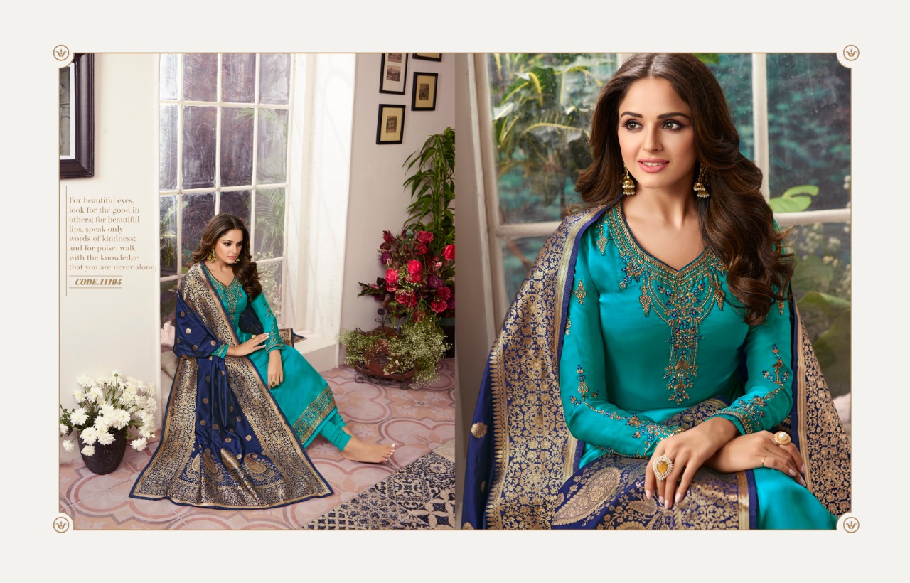 Zisa banarasi vol-6 hit list elagant look Stylish designed Salwar suits