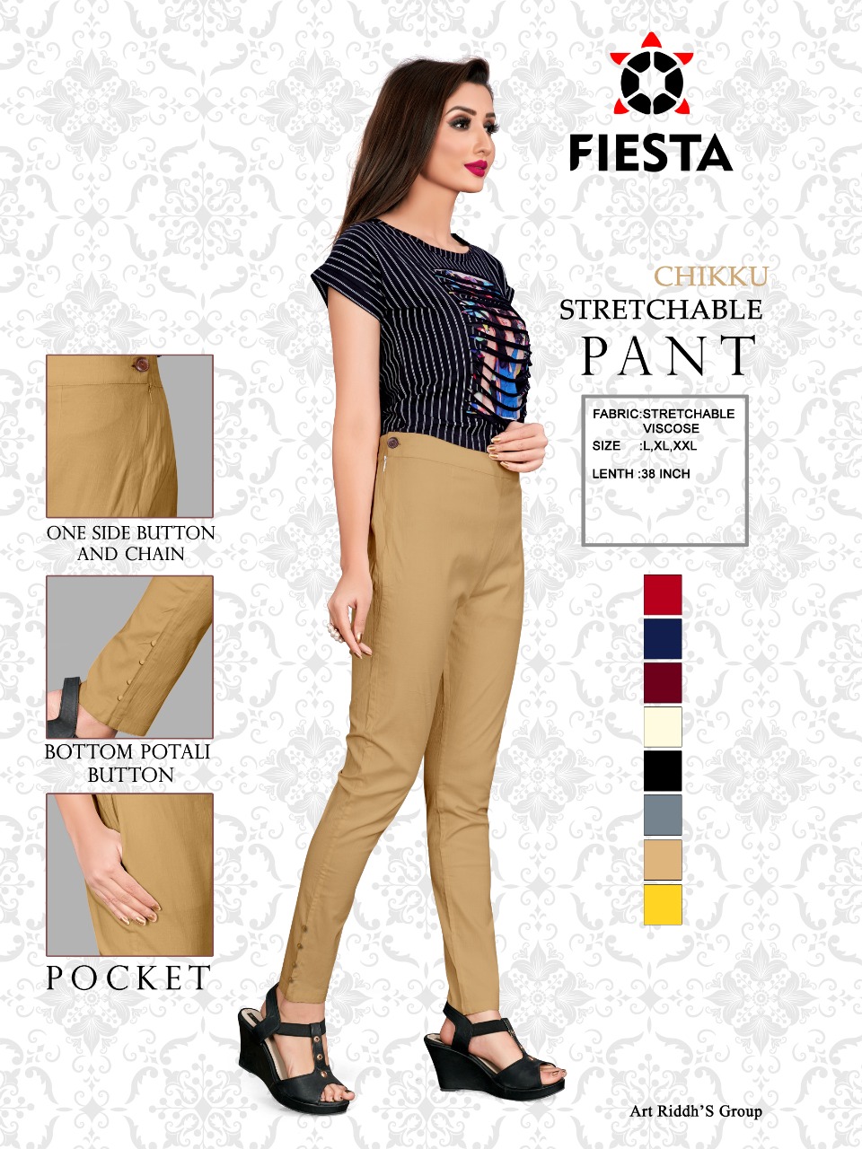 Artriddhs stretchable pants modern and classic trendy look pants