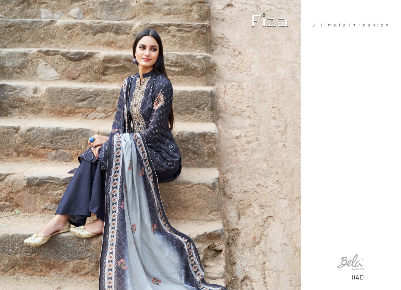 Bela fashion fiza elagant look Stylish designed Salwar suits