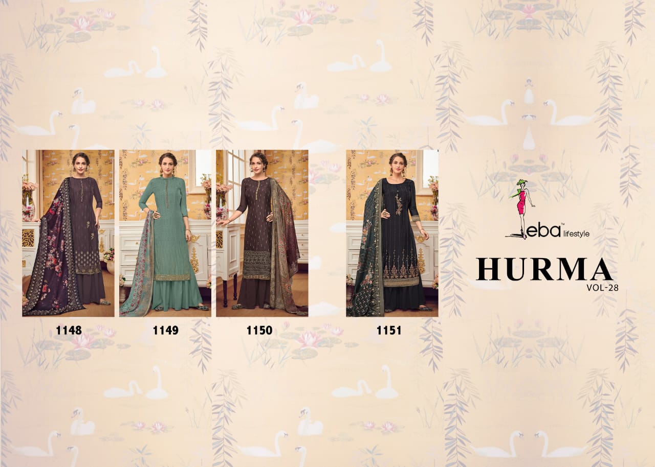 Eba lifestyle hurma vol 28 gorgeous stylish look Salwar suits