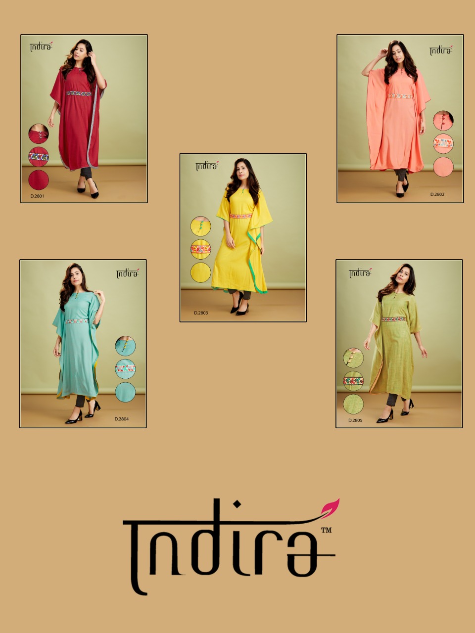 Indira Kaftan classic trendy fits Kurties