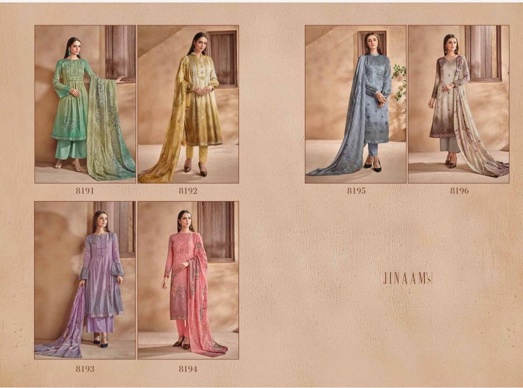 Jinaam Shayla attractive look beautifully designed Salwar suits