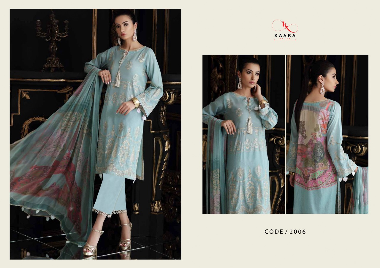Kaara charizma Swiss Miss vol 2 Innovative style attractive look Beautifully Designed Pakistani concept Salwar suits