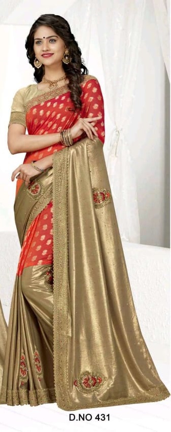 Kalista Fashions Krish beautifull look astonishing style attractive Sarees