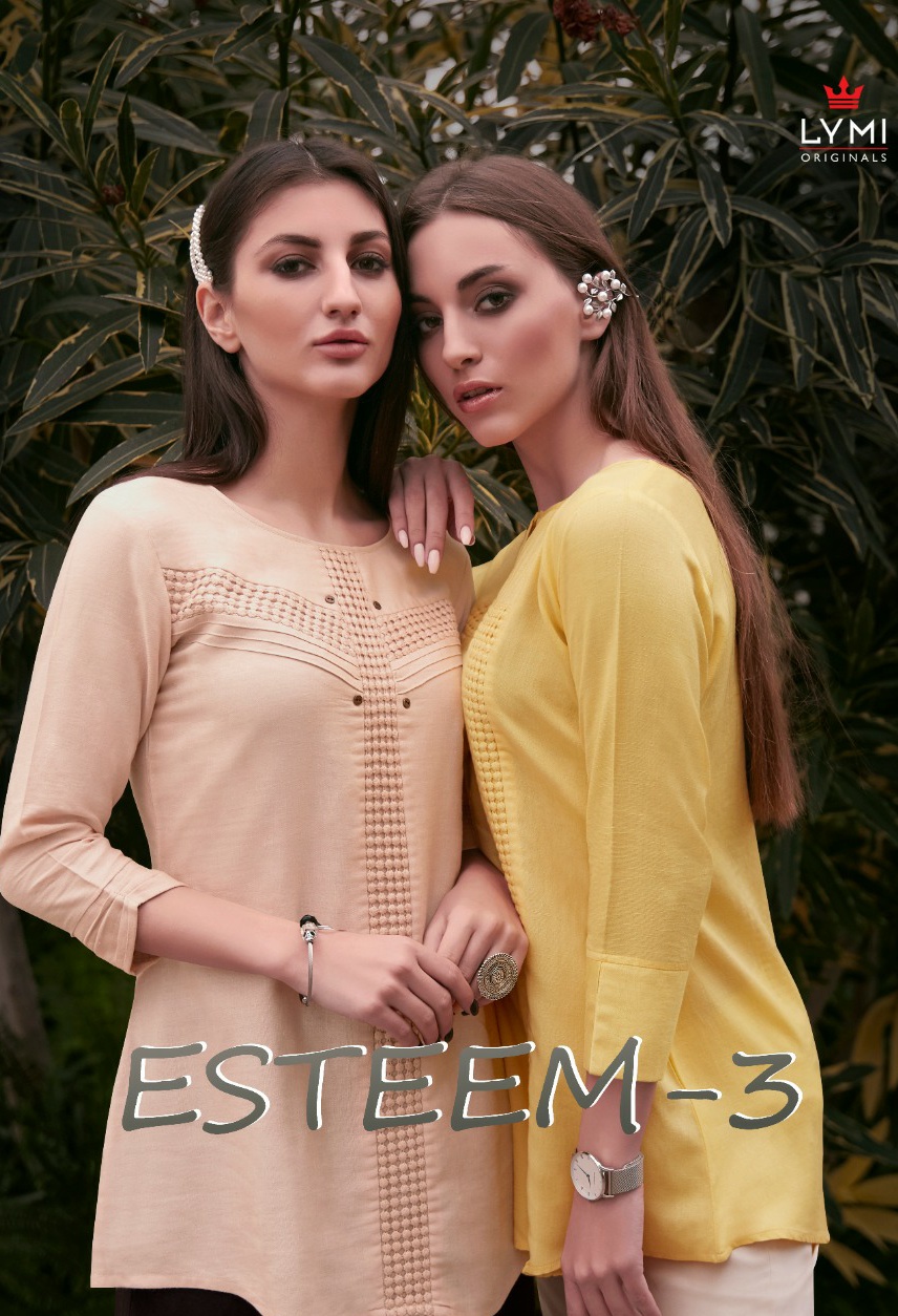 Lymi esteem vol 3 stunning look attractive and stylish classy catchy look Kurties