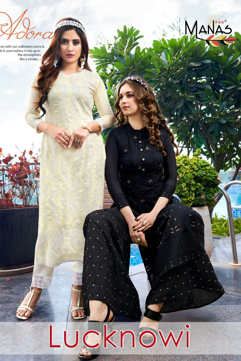 Manas Fab lucknowi Astonishing Style gorgeous look classic trendy Kurties