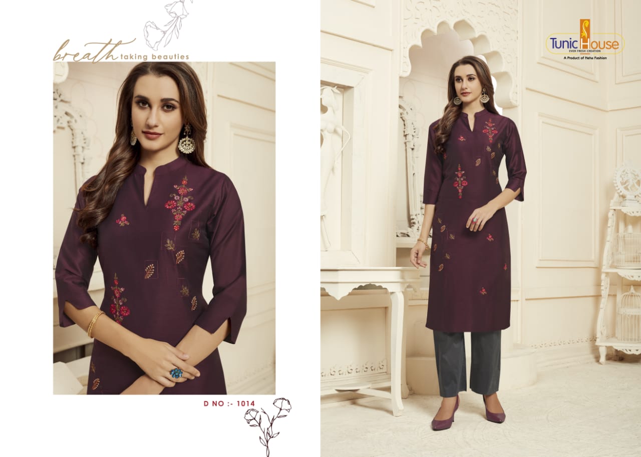 Neha Fashion nilu vol 2 gorgeous stunning look Attractive Designed classic trendy fits Kurties with pants