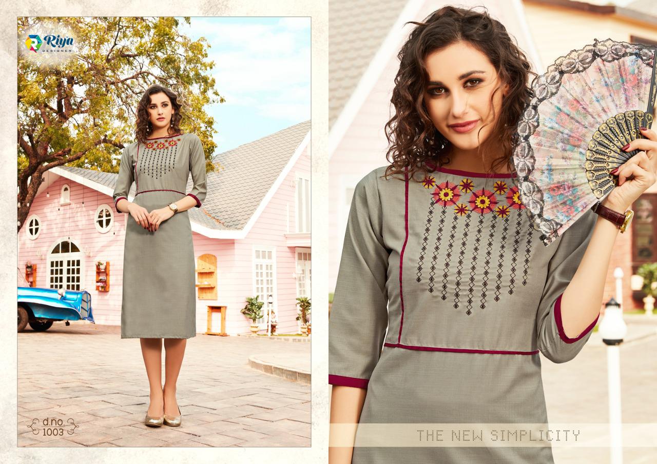 Riya designer afrouze classic trendy fits attractive Kurties