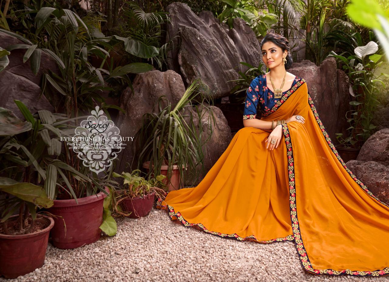 Saroj novelty charming look Astonishing Style beautifull Sareesn