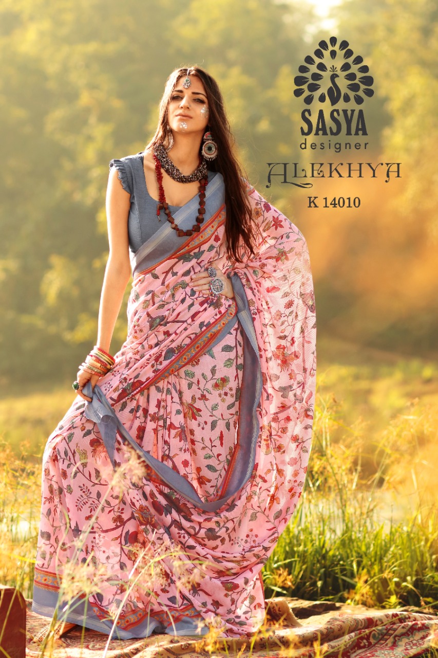 Sasya Designer Alekhya astonishing style modern style beautifully designed border Sarees