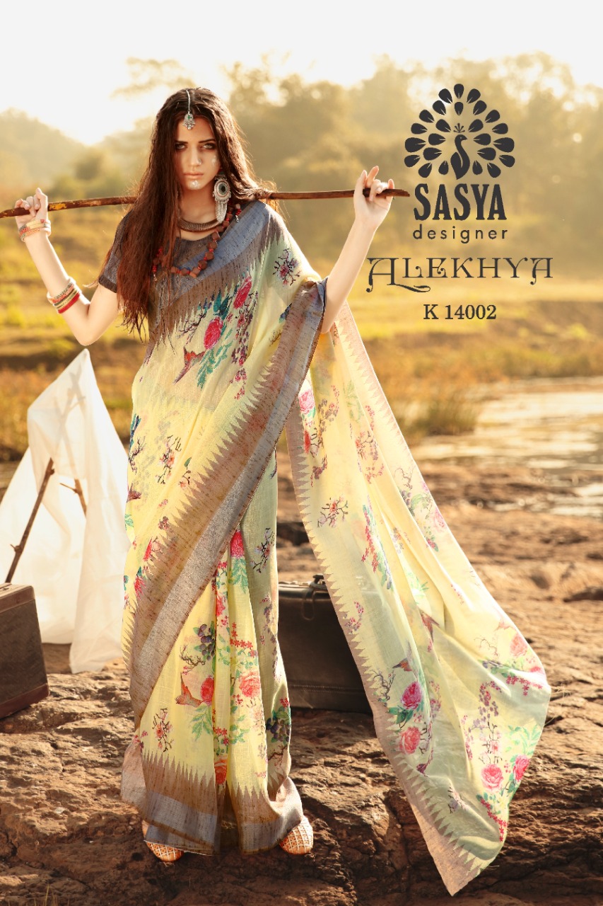Sasya Designer Alekhya astonishing style modern style beautifully designed border Sarees