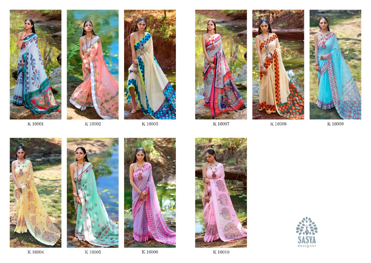 Sasya Designer panchkanya astonishing style gorgeous and stylish look Sarees in factory rates