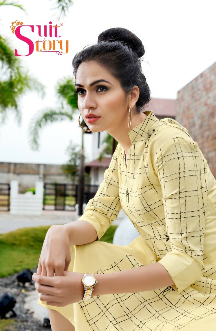 Suit story ira attractive and charming look beautifully designed trendy fits Kurties