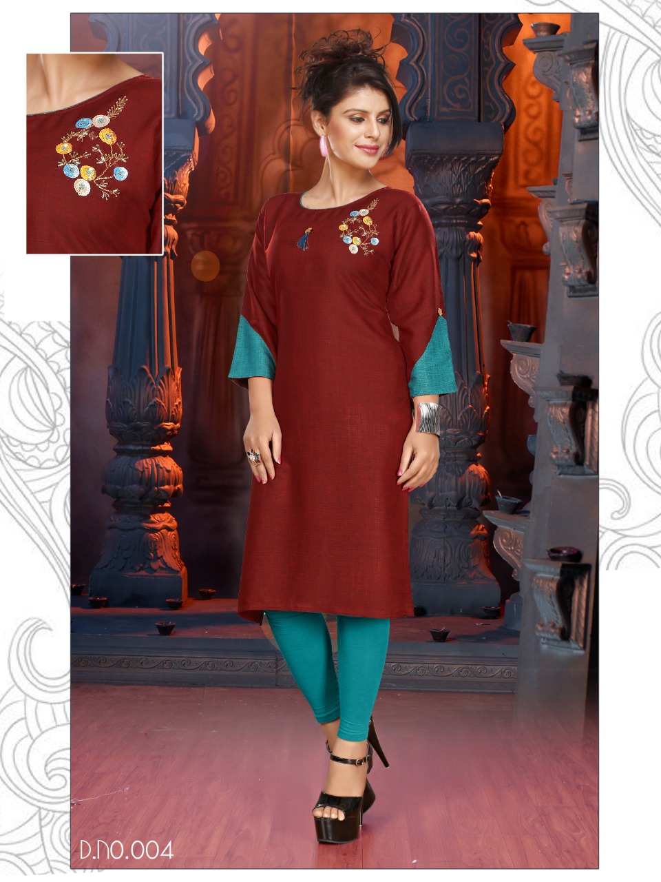The Ethnic Studio patang a new and stylish classy catchy look colorfull Kurties