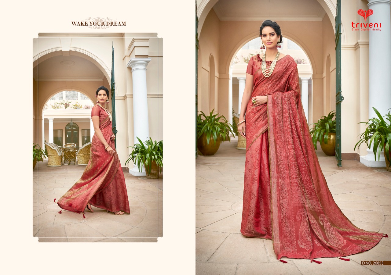 Triveni Bella vol 3 stunning look beautifully designed Sarees in factory rates