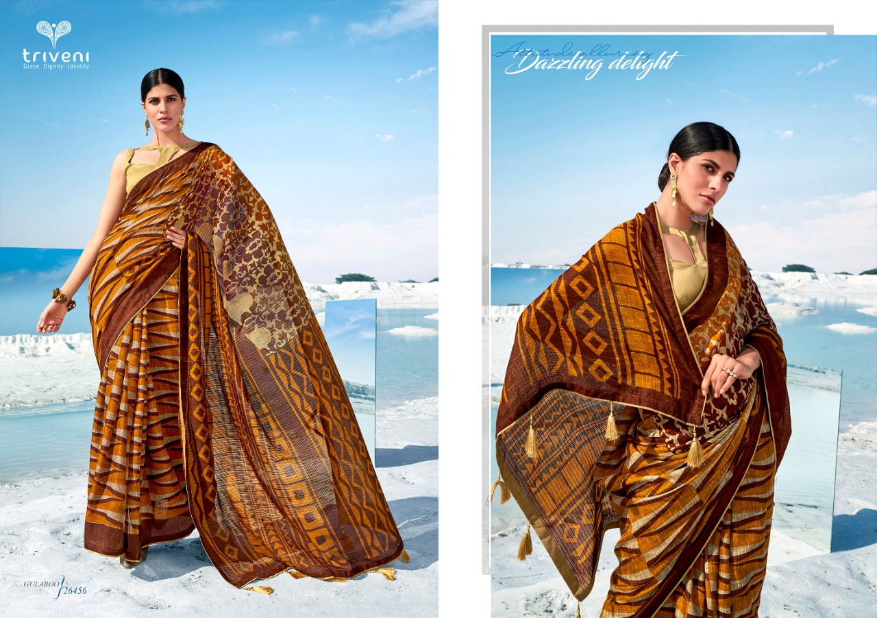Triveni gulabo vol 2 gorgeous stunning look beautifully designed Sarees