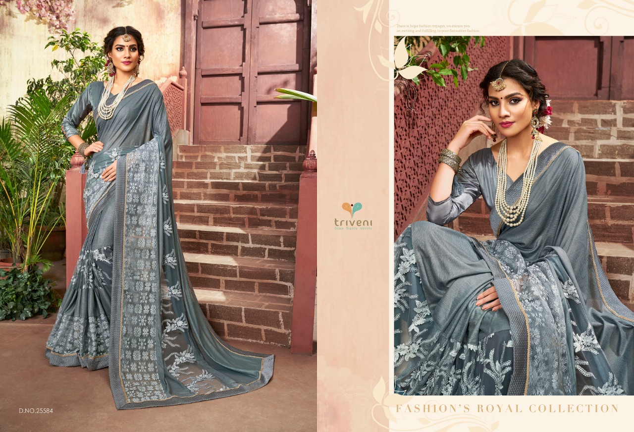 Triveni keesthy Vol 4 attractive look modern Style Sarees