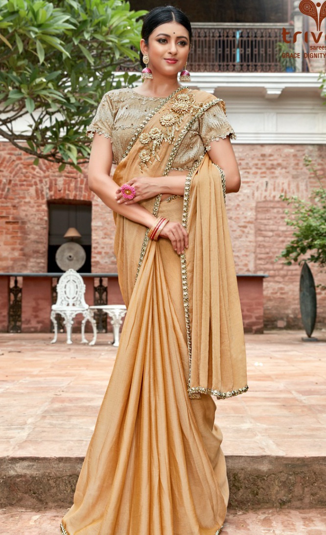 Triveni Shipra innovative style gorgeous stunning look beautifully designed Sarees
