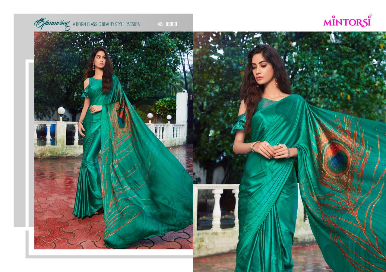 Varsiddhi Mor pankh astonishing style attractive Designed amazing look Sarees