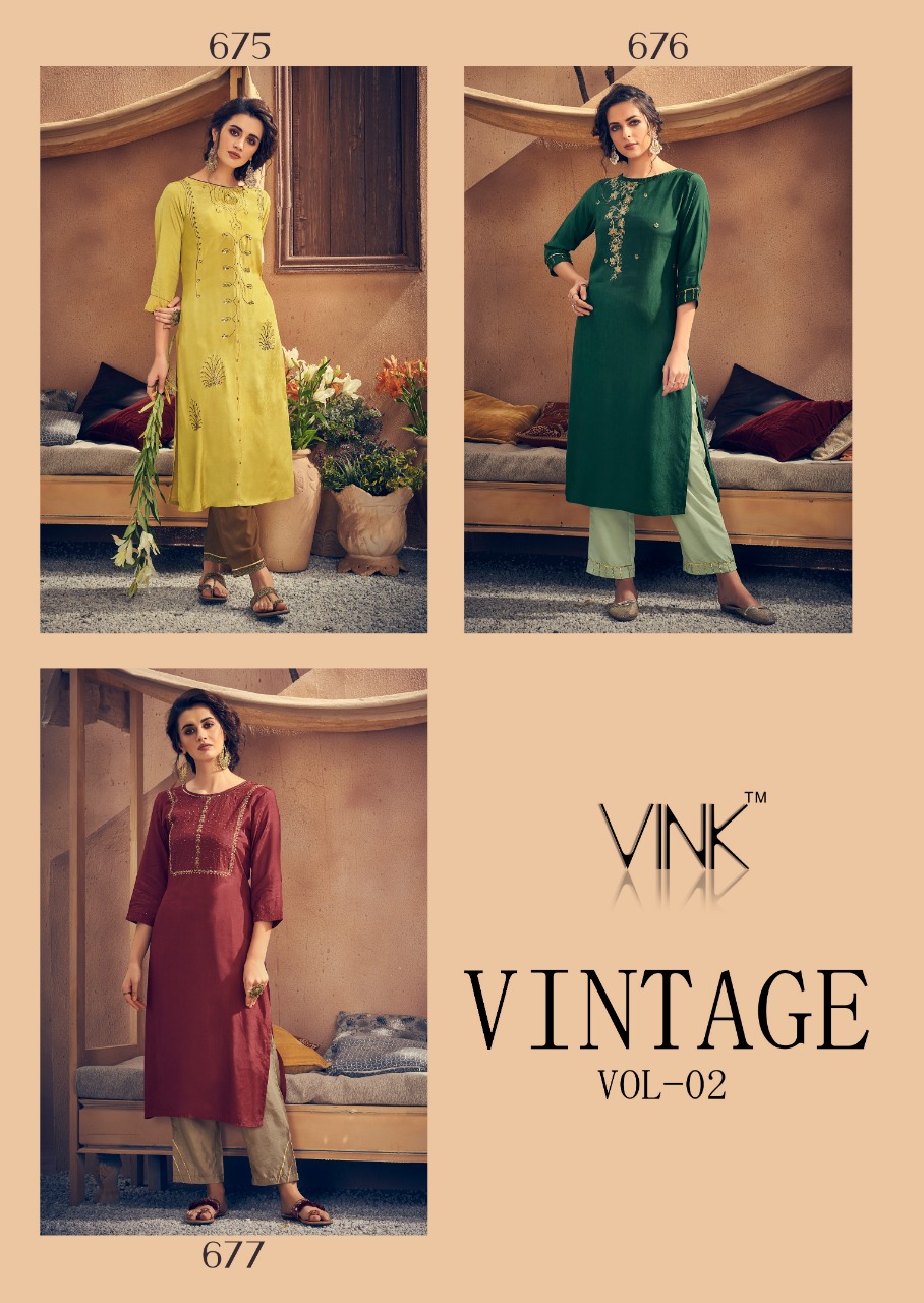 Vink vintage vol 2 gorgeous stunning look beautifully designed Kurties
