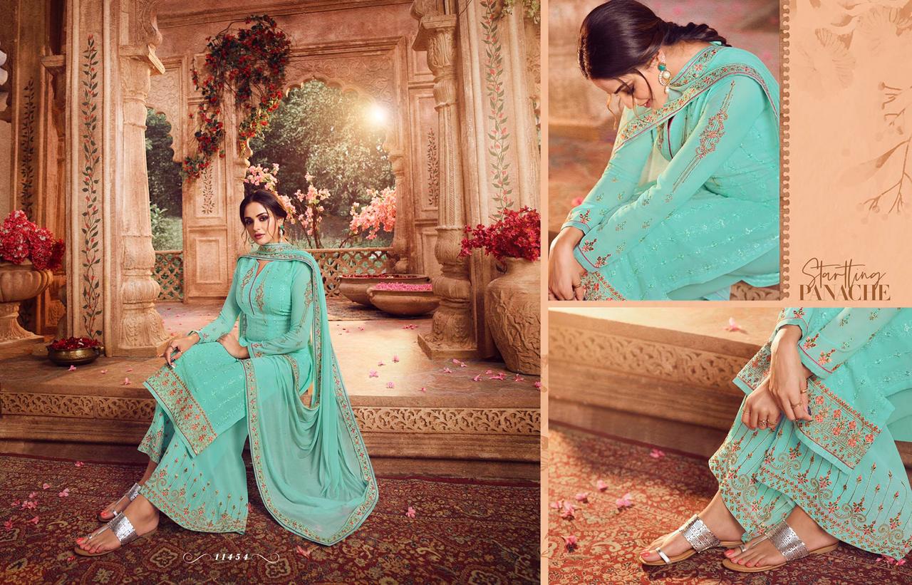Zisa may Fair elagant look Stylish designed beautifull Salwar suits