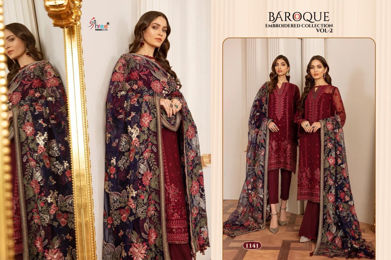shree Fabs baroque Embroidered vol 2 gorgeous stunning look Pakistani concept Salwar suits