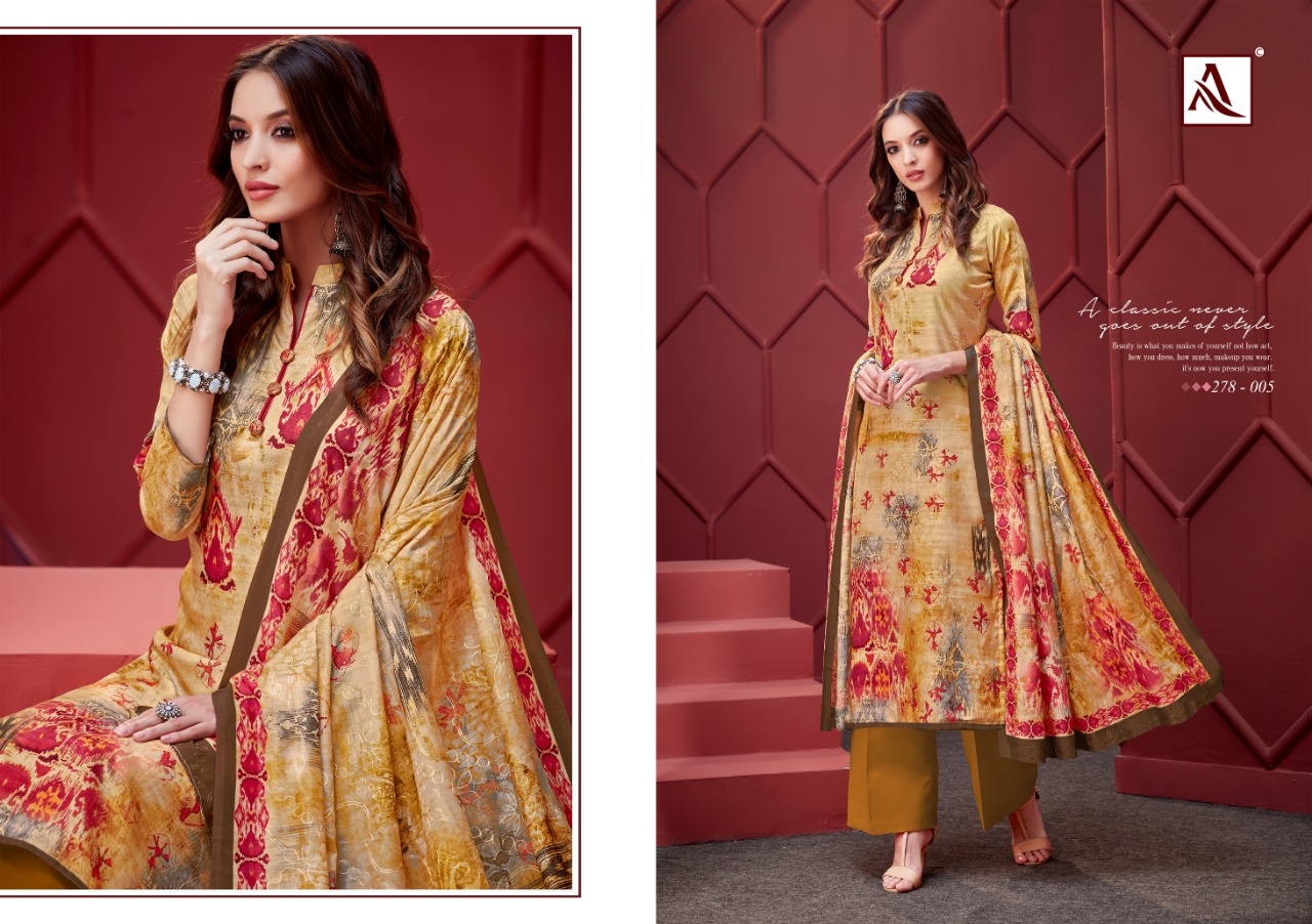 Alok suit ikat gorgeous stylish look attractive and modern Style Salwar suits