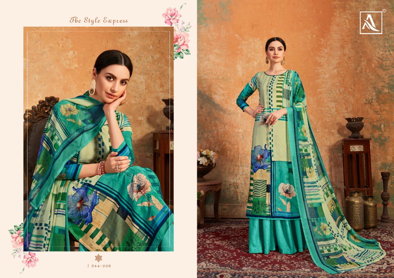 Alok suit simora a new and stylish classy catchy look beautiful Salwar suits