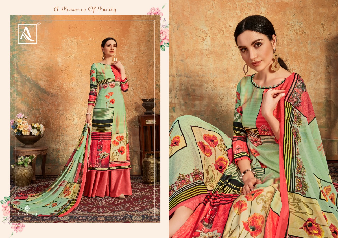 Alok suit simora a new and stylish classy catchy look beautiful Salwar suits