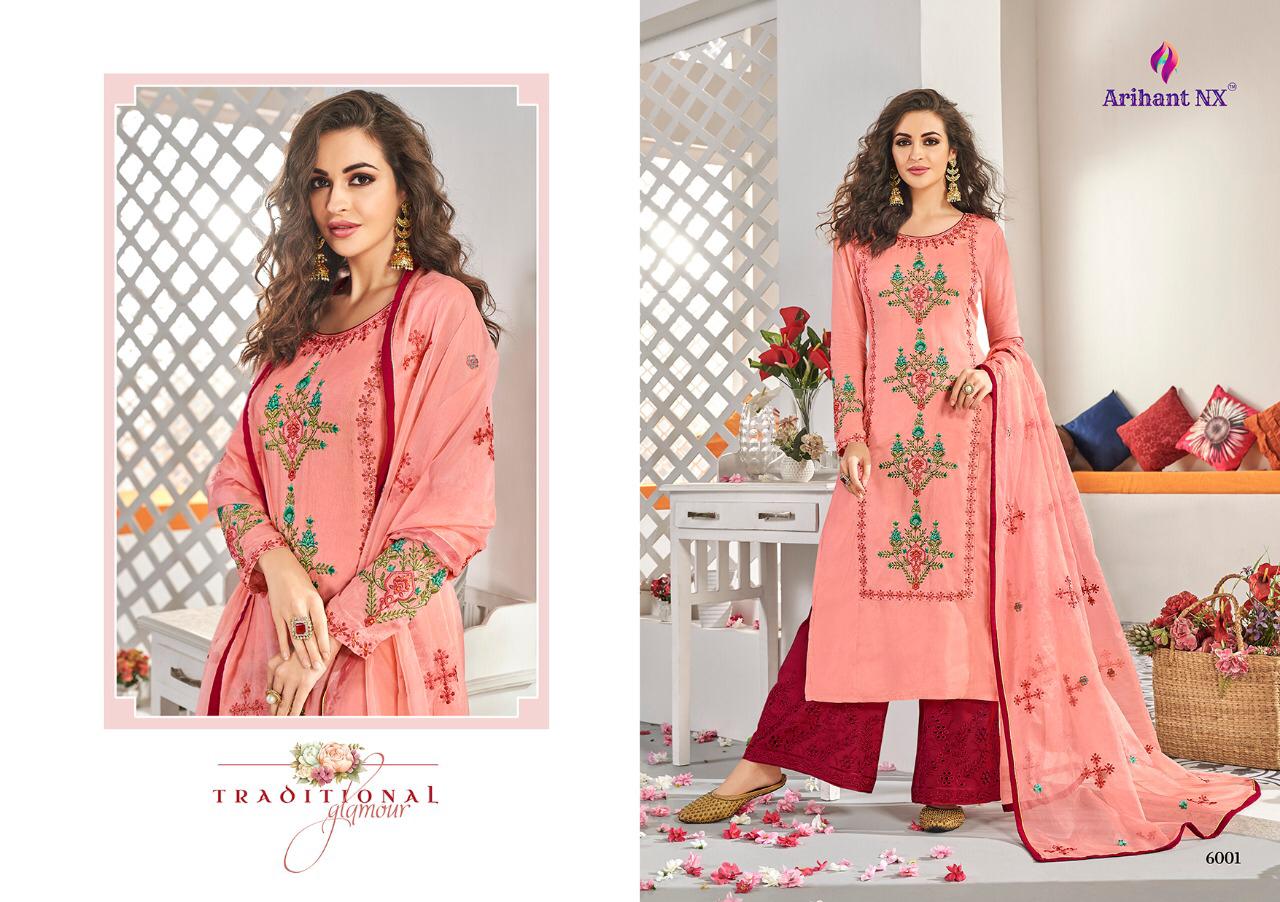 Arihant Anaya gorgeous stunning look Beautifully designed muslin Silk Kurties with Plazzo