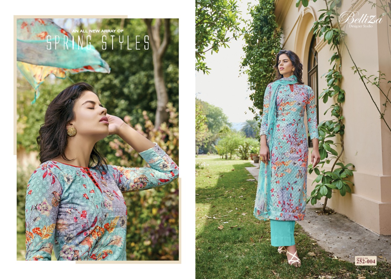Belliza Isabelle astonishing style cotton spring summer collection Salwar suits