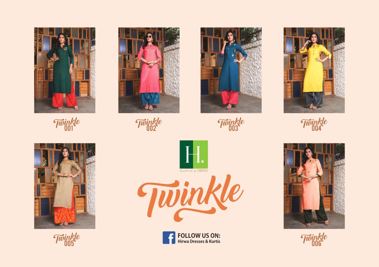 Hirwa twinkle classic trendy look attractive designed beautifull Kurties