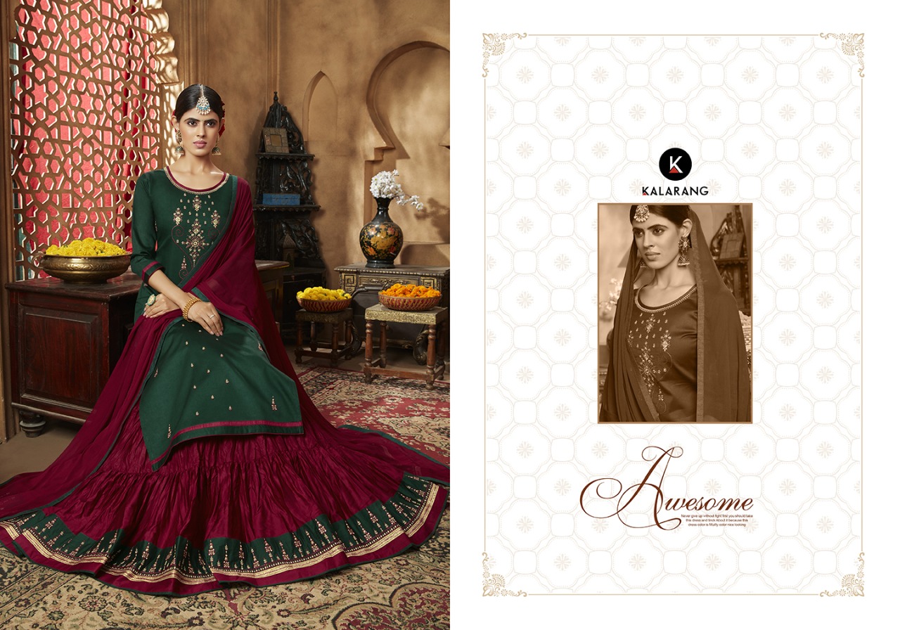 Kalarang Bellona vol 11 Gorgeous design jam Silk cotton with Embroidered Salwar suits