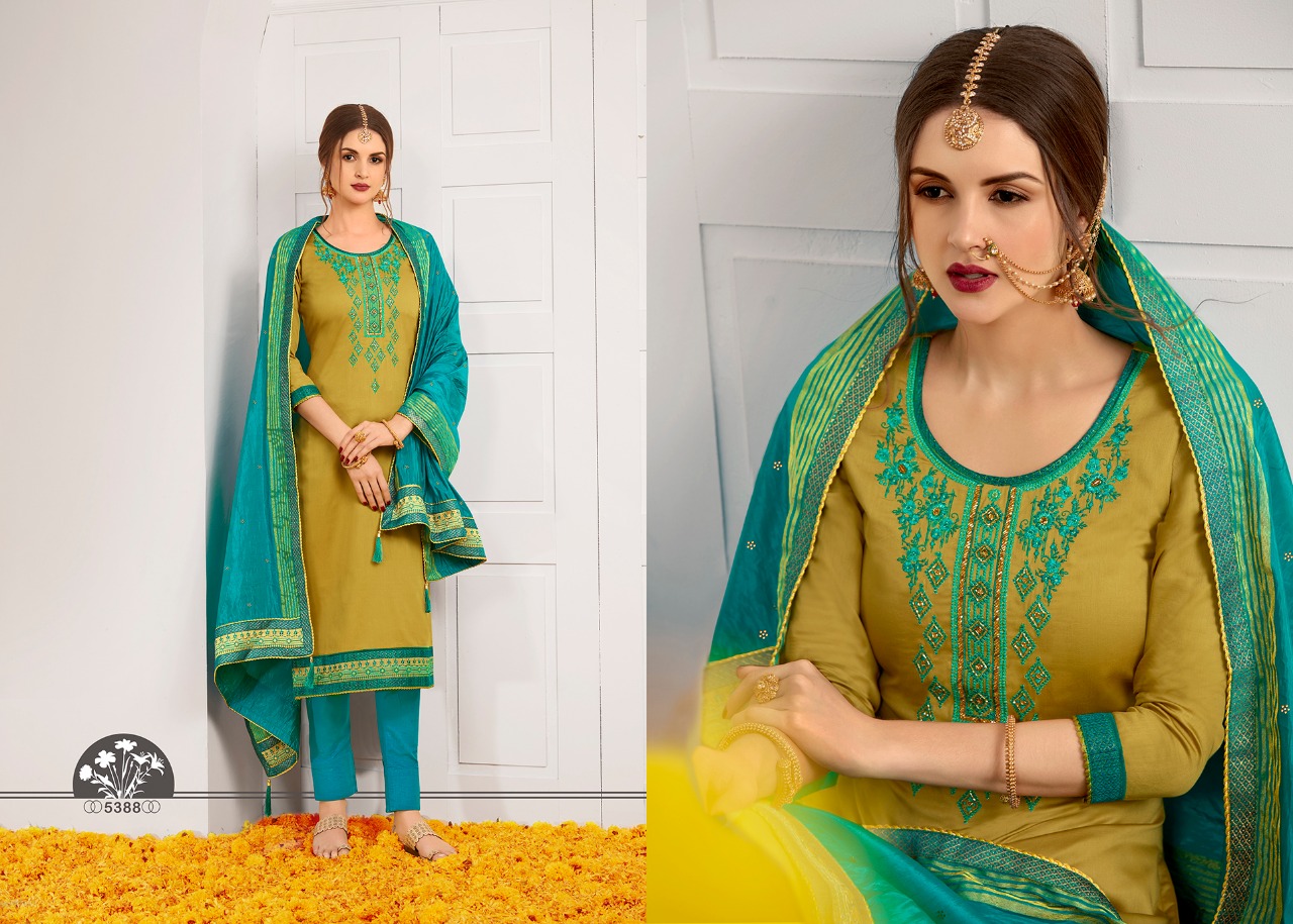 Kessi silk shine vol 2 stunning look jam silk with khatli work Embroidered Salwar suits