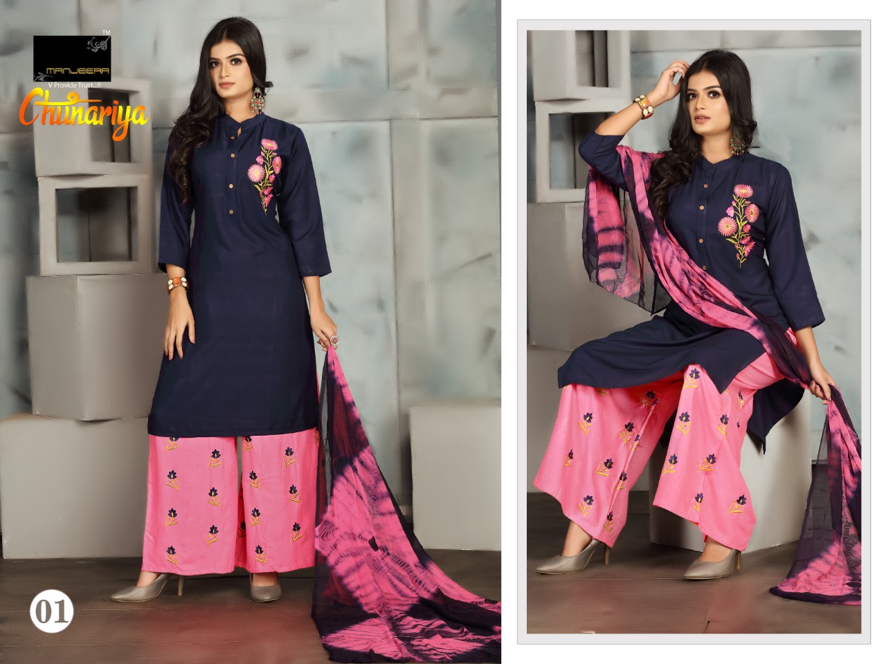 Manjeera chunariya elagant and modern Stylish classic trendy fits Kurties in wholesale