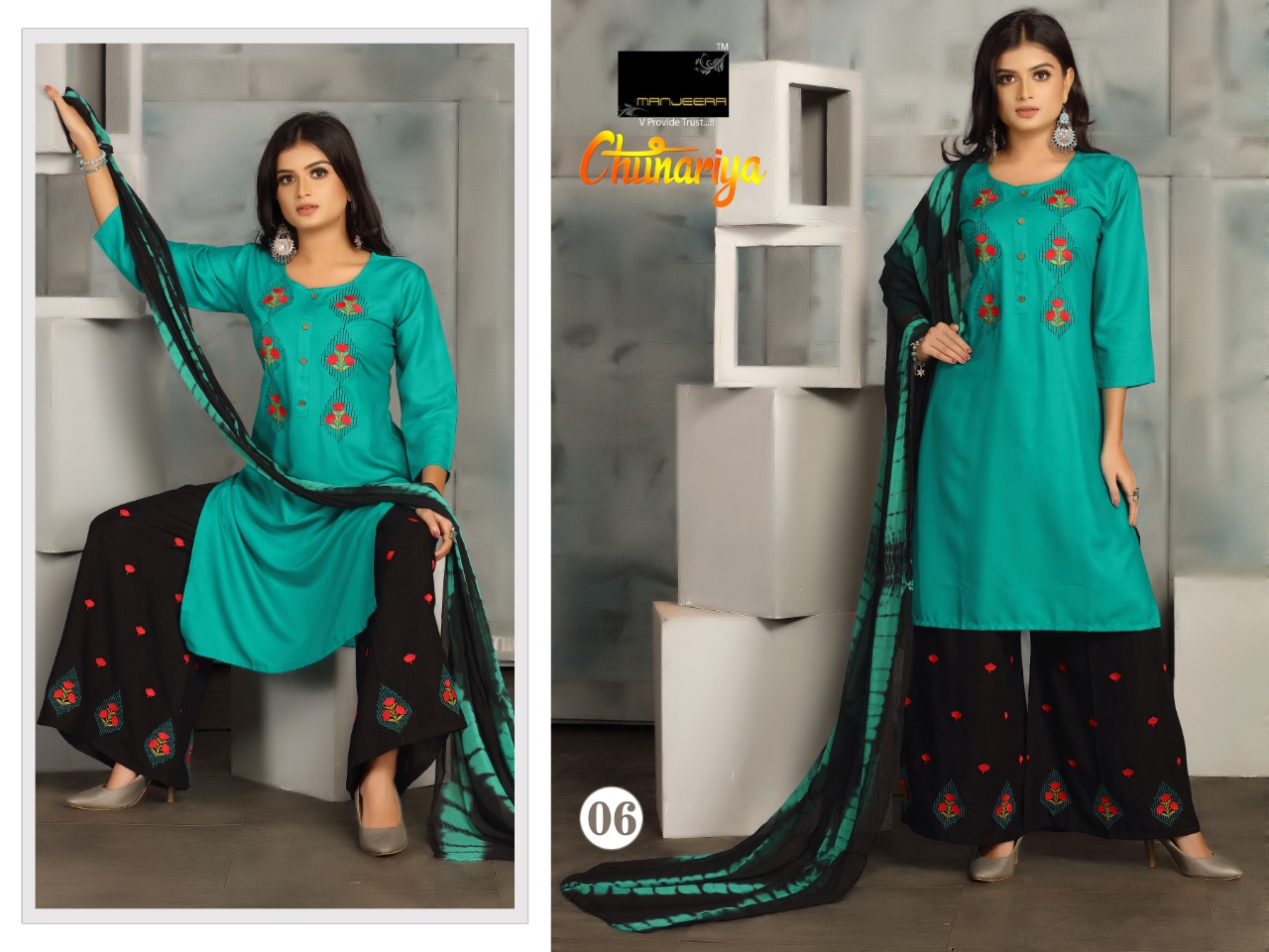 Manjeera chunariya elagant and modern Stylish classic trendy fits Kurties in wholesale