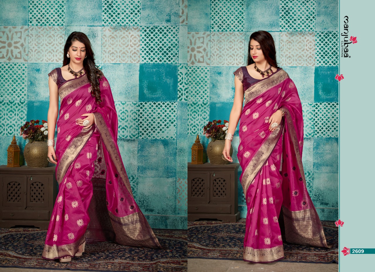 Manjubaa Mayra silk gorgeous stunning look Beautifull sarees