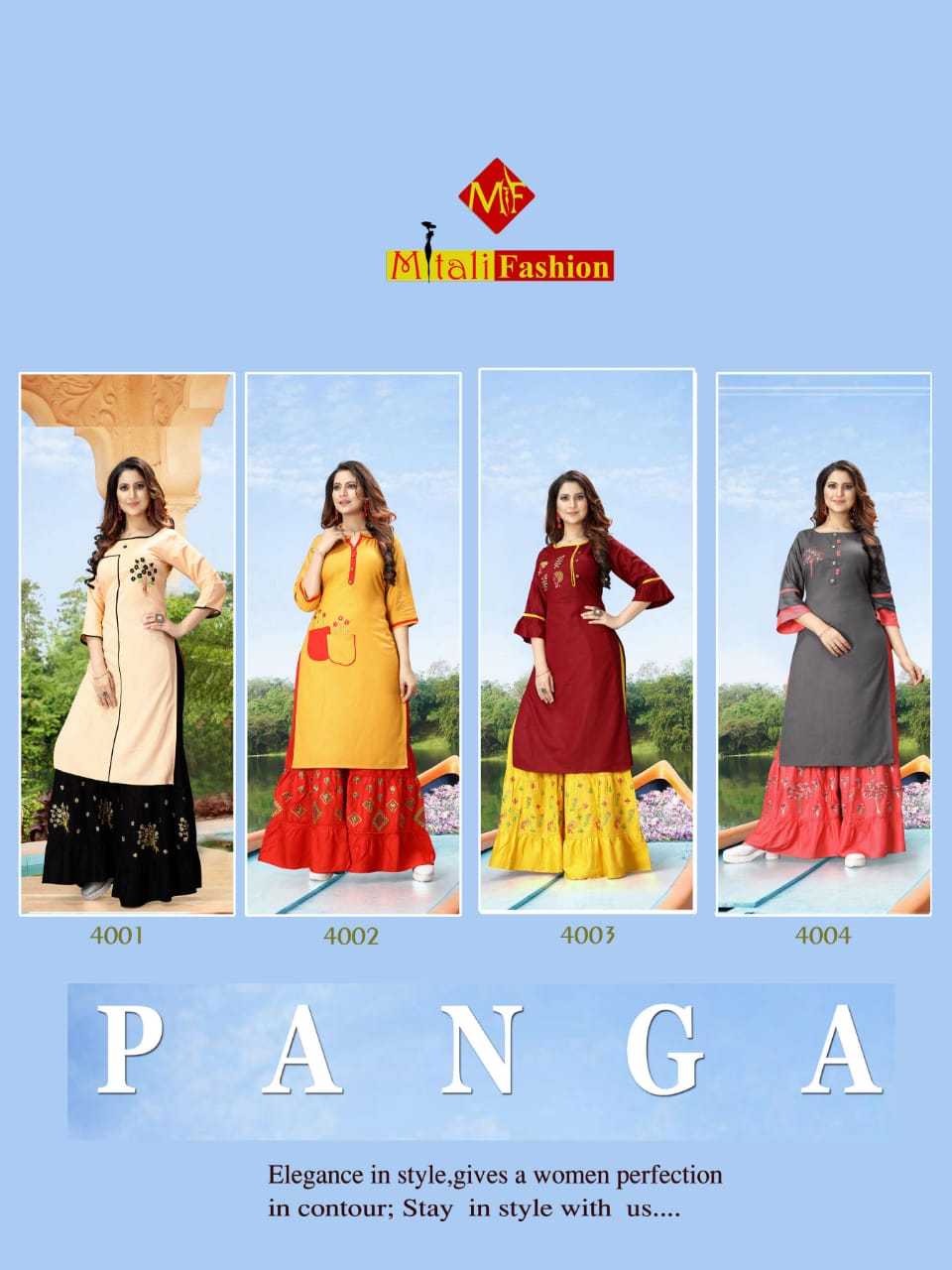 Mitali fashion panga innovative style modern classic trendy fits Kurties