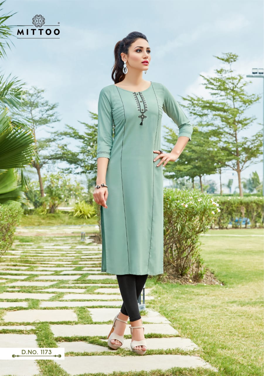 Mittoo palak vol 19 a modern and classic trendy fits attractive Kurties in factory rates