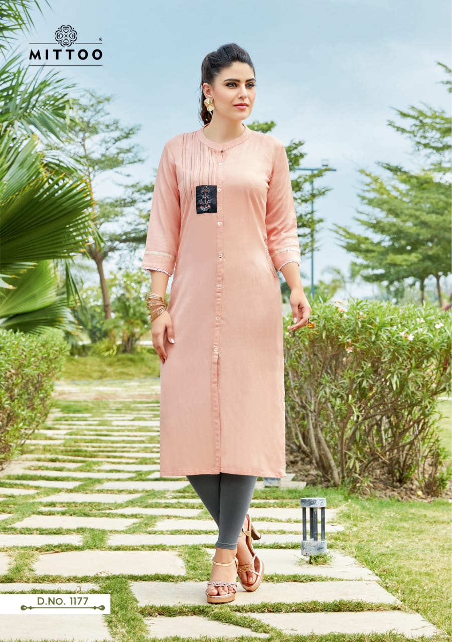 Mittoo palak vol 19 a modern and classic trendy fits attractive Kurties in factory rates