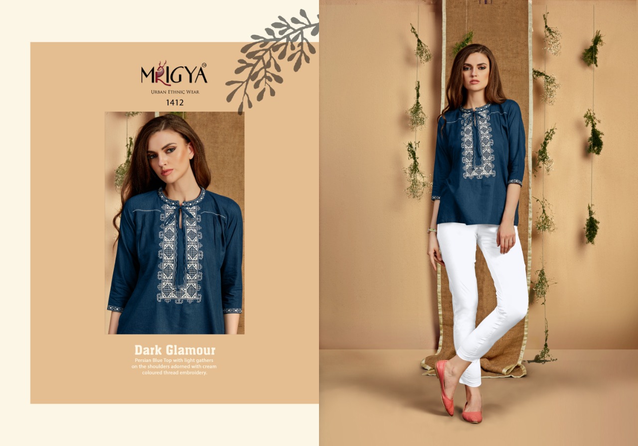 Mrigya Flora vol 3 stunning look modern classic style attractive look Beautifull short tops