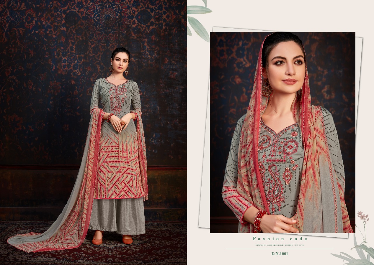 Radhika fashion Zara Embroidered Designer collection elagant look modern classy catchy look Salwar suits